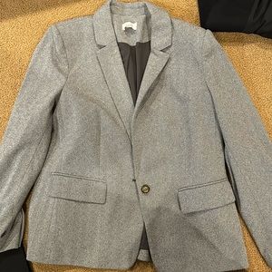 Loft size 14 Gray Blazer Barely Used